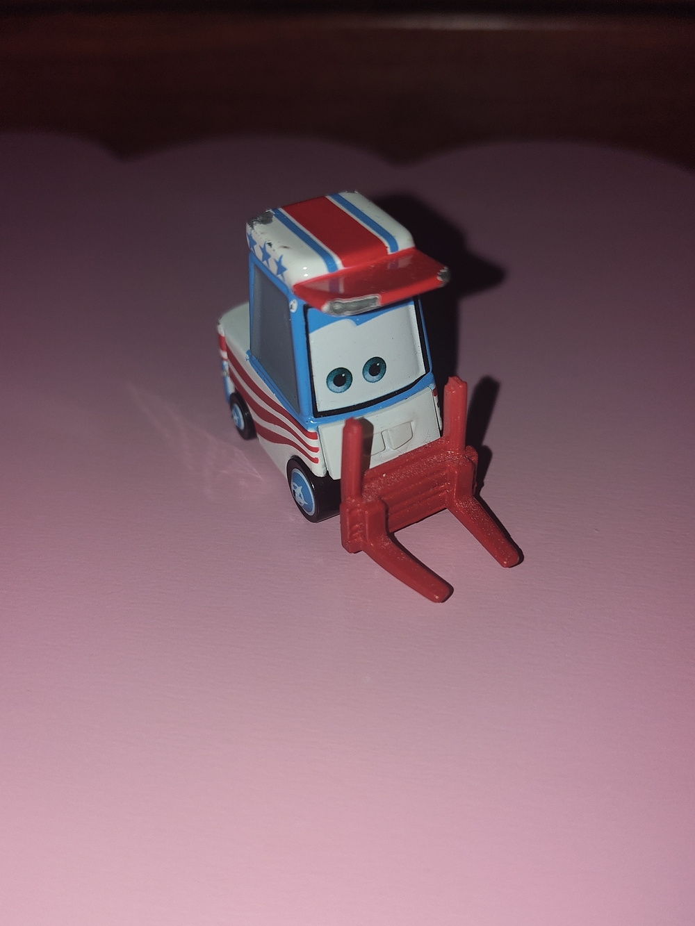 Disney Pixar Inspired Red, White & Blue Forklift Toy - Kids Vehicles